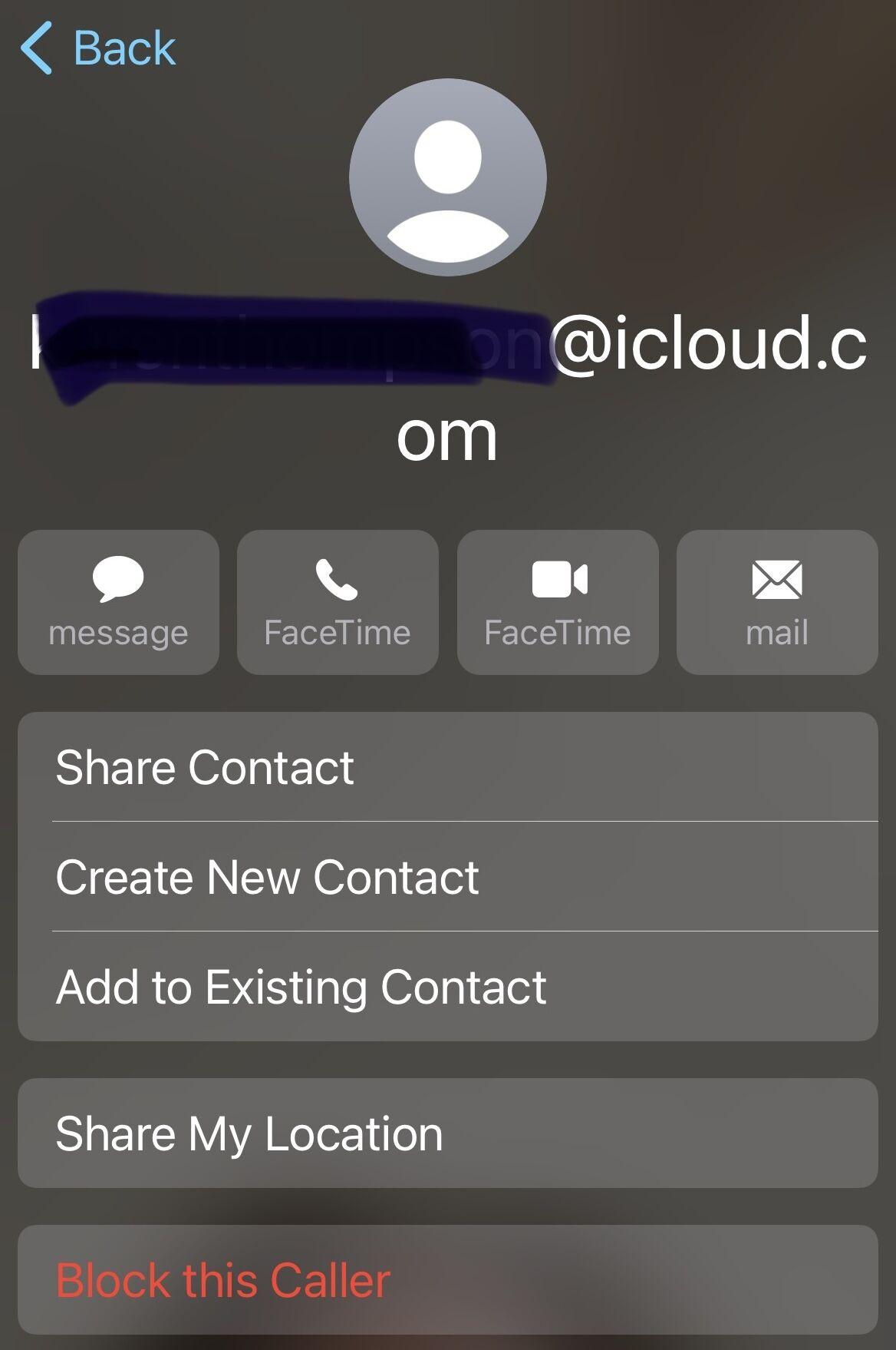 Block Caller FaceTime