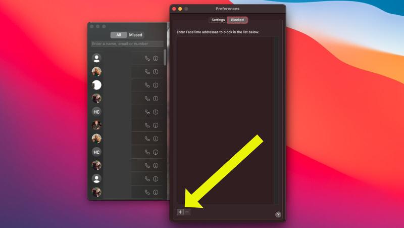 How to block and unblock people on FaceTime: Add List MacOS